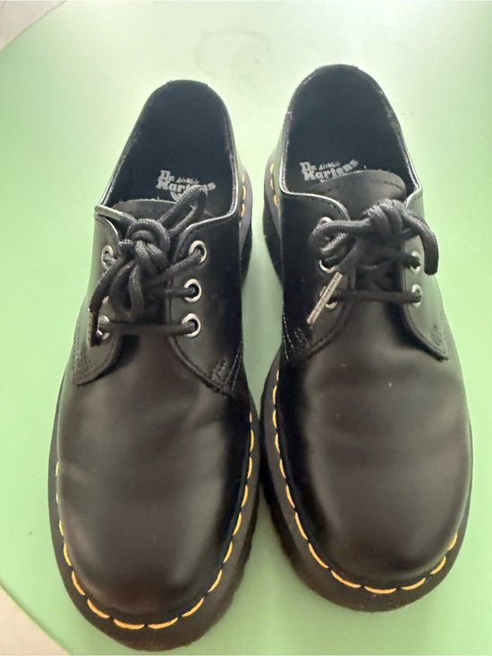 Dr. Martens V 1461 Quad Mono Platform Shoes - Black Polished Smooth - Size USL 7 main image 3